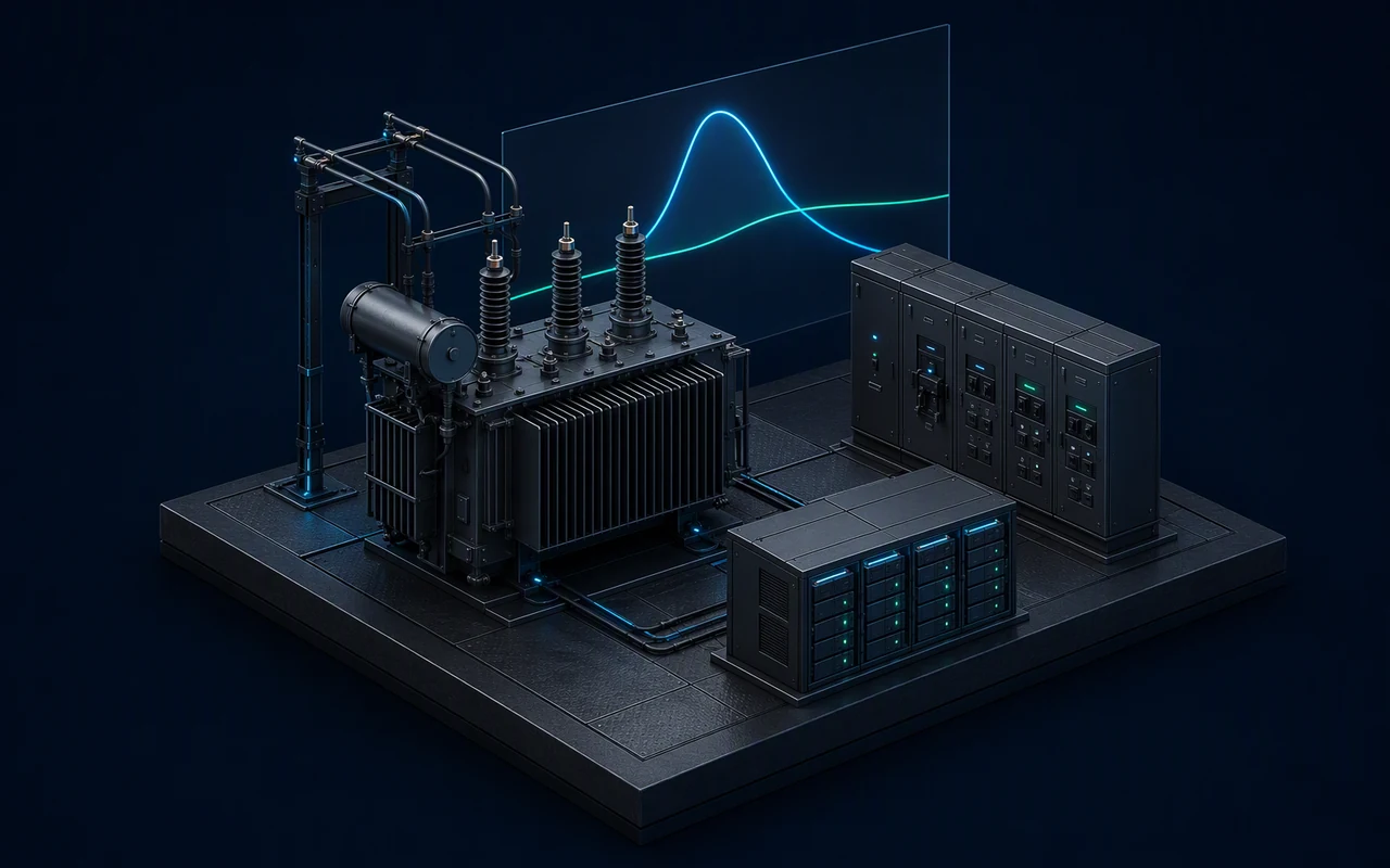 3D scene of demand-charge optimization