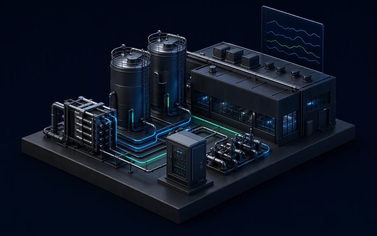 3D scene of integrated energy management